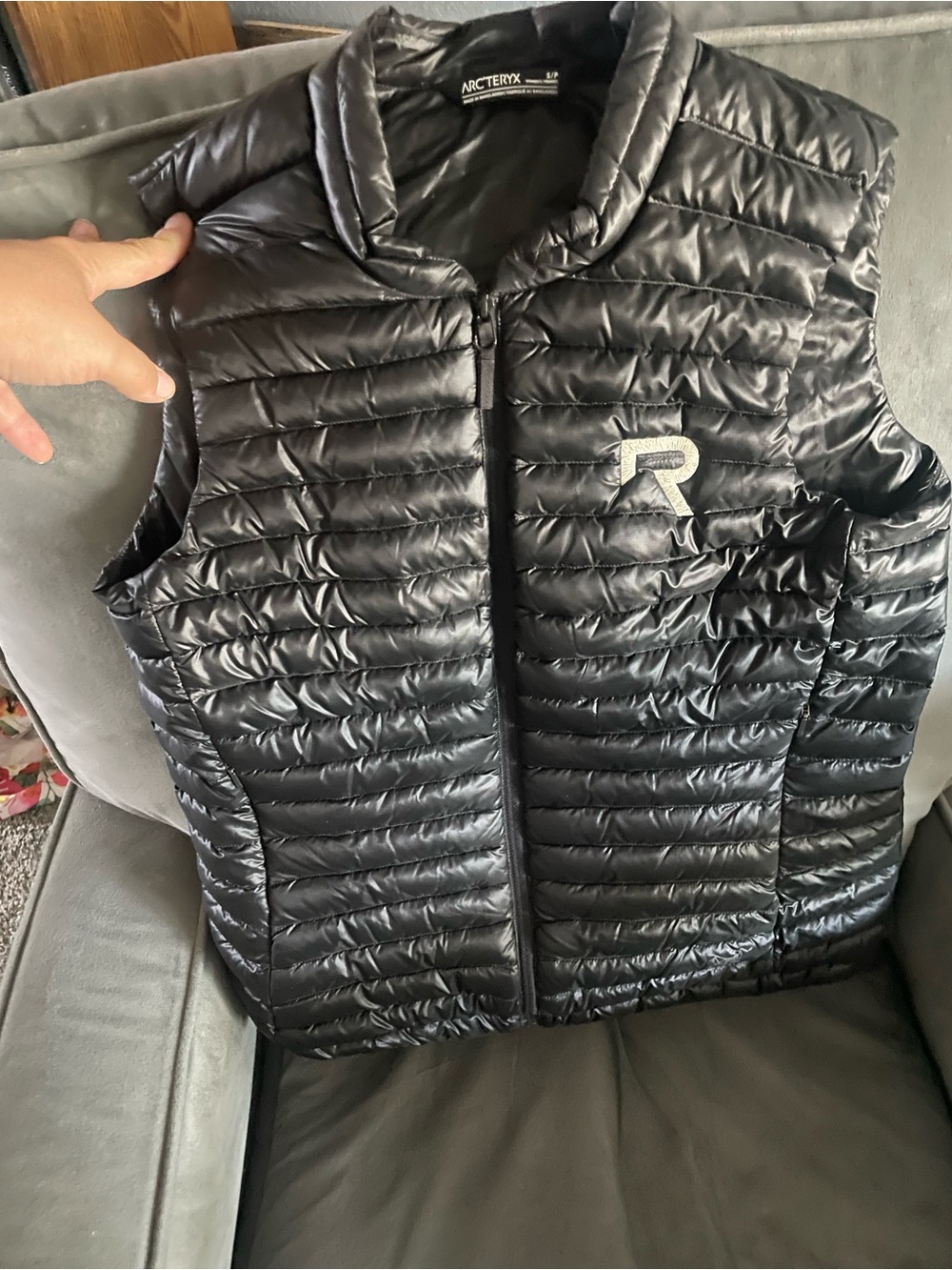 Arc'teryx Black Quilted Down Vest